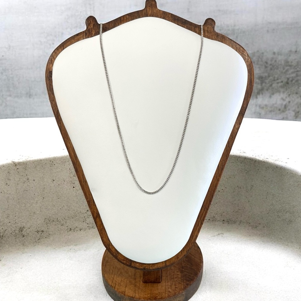 Tiffany vintage 18” THICK Elegant Silver Necklace